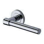 Heritage Brass - Phoenix Door Handle on Round Rose