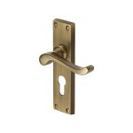 Heritage Brass - Bedford Door Handle on Plate