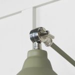 Hammered Nickel Brindley Wall Light in Tump