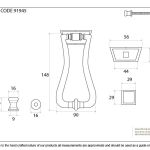 Slimline Art Deco Door Knocker