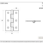From The Anvil Butt Hinge (pair)