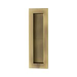 Heritage Brass - Reeded Rectangular Flush Pull