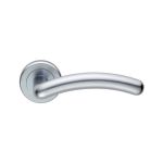 Satin Chrome Serozzetta Noxia Lever On Rose