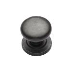 M.Marcus - Rustic Bronze Round Cabinet Knob on Rose