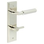 Burlington Piccadilly Knurled Door Handles On Back Plate with Turn & Release