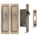 Heritage Brass - Flush Pull Privacy Set