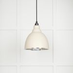 Hammered Nickel Brindley Pendant in Teasel