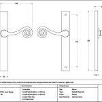 Monkeytail Slimline Lever Espag. Latch Set