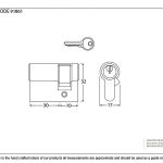 Anvil 5pin Euro Single Cylinder