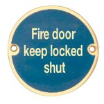 Stainless Steel Fire Door Keep Locked Shut