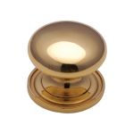 Heritage Brass - Victorian Round Cabinet Knob with Base
