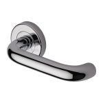 Heritage Brass - Harmony Door Handle on Round Rose