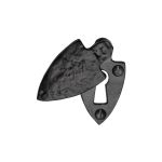 Tudor - Covered Key Escutcheon Black Iron