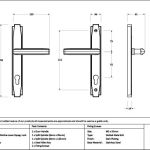 Art Deco Slimline Lever Espag. Lock Set