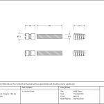 Satin SS (304) 50mm Secret Fixings for T Bar (2)