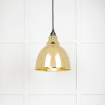 Hammered Brass Brindley Pendant