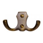 Heritage Brass - Double Coat Hook - V1062