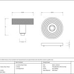 Anvil Brompton Centre Door Knob (Beehive)
