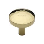Heritage Brass - Round Hammered Cabinet Knob