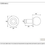Ball Curtain Finial (pair)
