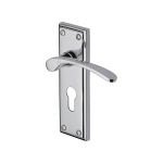 Heritage Brass - Hilton Door Handle on Plate