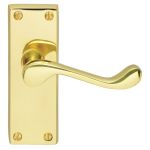 Victorian Scroll Lever on Backplate