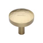 Heritage Brass - Round Hammered Cabinet Knob
