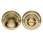 Heritage Brass - Round Bathroom Turn & Release - V1015