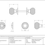 Anvil Heavy Beehive Mortice/Rim Knob Set