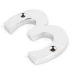 From The Anvil Polished Chrome Numeral