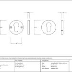Anvil Regency Concealed Escutcheon