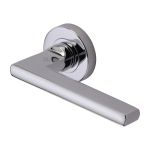 Heritage Brass - Trident Door Handle on Round Rose