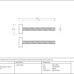 Satin SS (304) 100mm Bolt Fixings for T Bar (2)