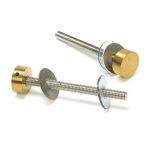 Aged Brass (304) 100mm Bolt Fixings for T Bar (2)