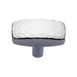 Heritage Brass - Rectangular Hammered Cabinet Knob