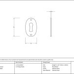 From The Anvil Oval Standard Profile Escutcheon