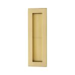 Heritage Brass - Reeded Rectangular Flush Pull