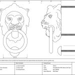 Anvil Lion Head Door Knocker