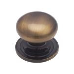 Heritage Brass - Victorian Round Cabinet Knob with Base
