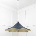 Smooth Brass Flora Pendant in Dusk