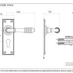From The Anvil Reeded Lever on Backplate Set