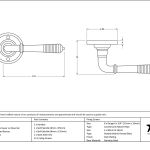 From The Anvil Reeded Lever on Backplate Set