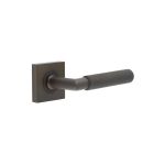 Burlington Piccadilly Knurled Door Handles On Rose
