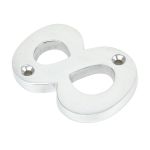 From The Anvil Satin Chrome Numeral