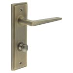 Burlington Mayfair Door Handles On Back Plate with Turn & Release