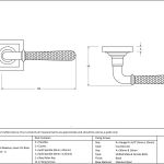 AnvilHammered Newbury Lever on Rose Set (Square) Unsprung