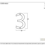 From The Anvil Polished Brass Numeral