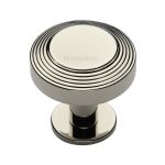Heritage Brass - Ridge Cabinet Knob with Rose