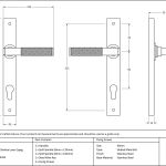 From The Anvil Slimline Lever Espag. Lock Set