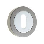 Jedo Dual Standard Keyway Escutcheons on 50mm Round Rose